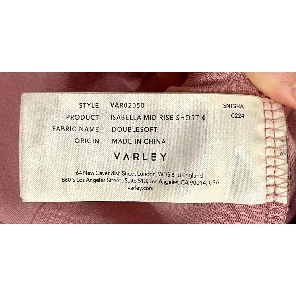 VARLEY SET Magnolia Half-Zip Sleeveless Tank Isabella Mid-Rise Short 4